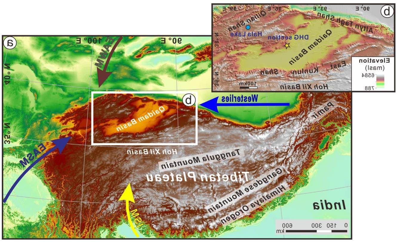 地球系统科学重点实验室参与柴达木盆地晚中新世古海拔高度的定量重建